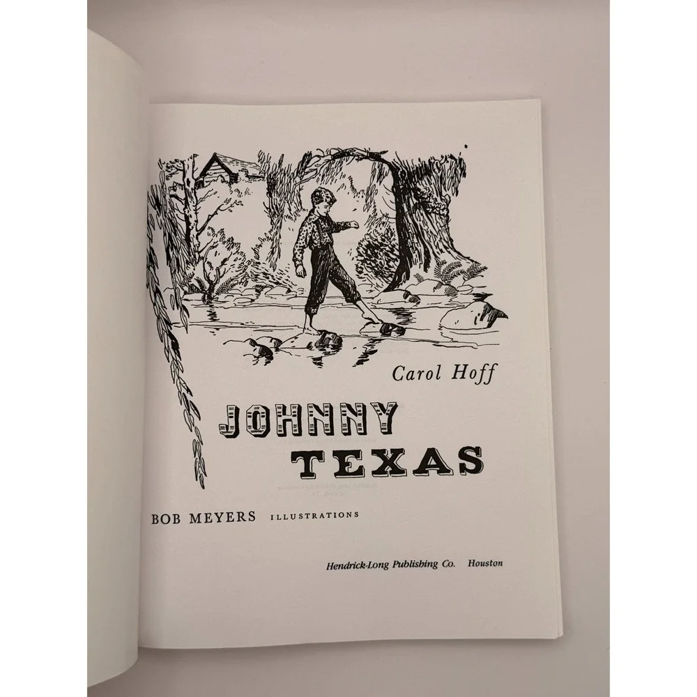 Johnny Texas Carol Hoff 1992 Paperback Texas History German Immigration
